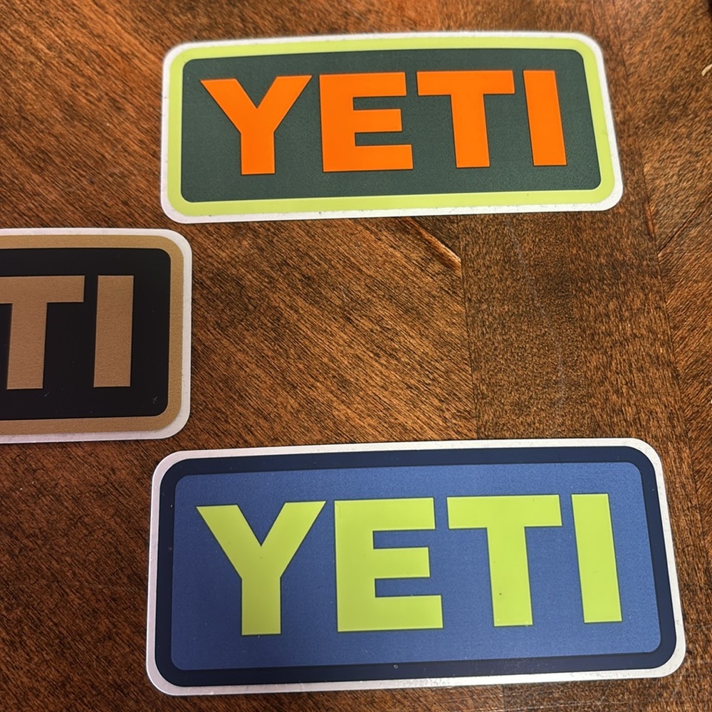 🔥Yeti Logo Sticker Collection (5 pk) - Picture 5 of 5